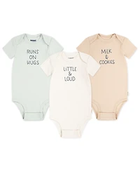 Huggies Baby Boys and Girls 3-Piece Short Sleeves Bodysuit Set