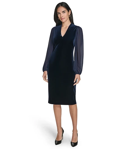 Jessica Howard Women's V-Neck Bodycon Dress