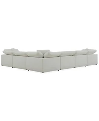 Furniture Fog 6-Pc. Fabric L-Sectional Sofa Set
