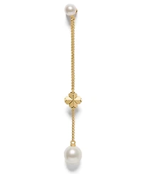 kate spade new york Imitation Pearl and Cubic Zirconia Chain Linear Earrings
