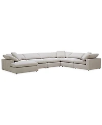 Furniture Fog -Pc. Fabric Chaise Sectional Sofa Set