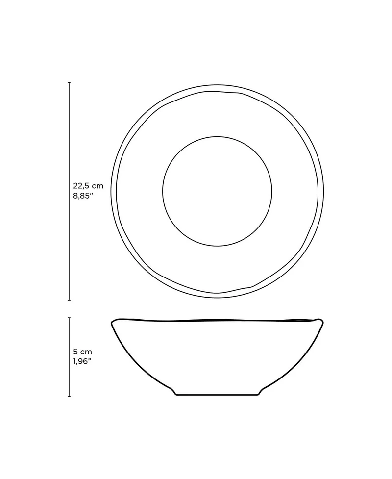 Porto Brasil Stoneware Salad Bowls