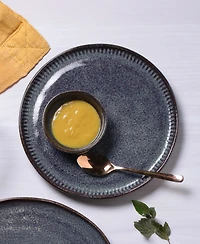 Porto Brasil Stoneware Linhas Dessert Plates, Set of 6