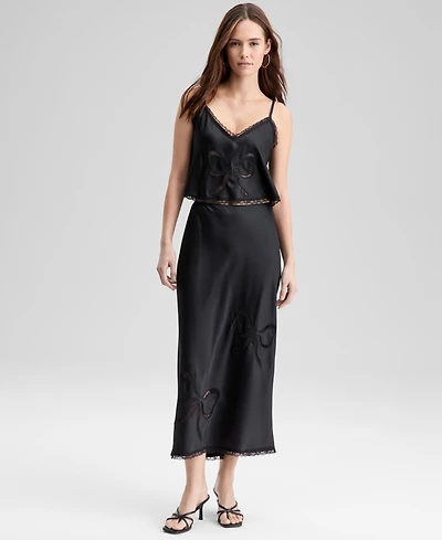 And Now This Women's Lace Bow-Inset Slip Skirt, Macy's Exclusive