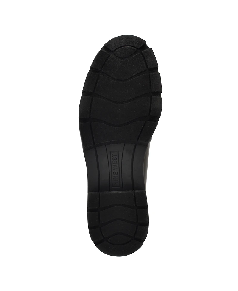 Nine West Womens Marela Tassel Lug Sole Loafers