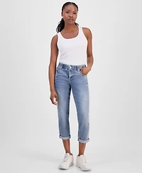 Democracy Petite "Ab" Solution Cuffed Skimmer Jeans