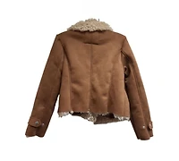 Jou Girls 4-8 Open-Front Collared Neck Jacket