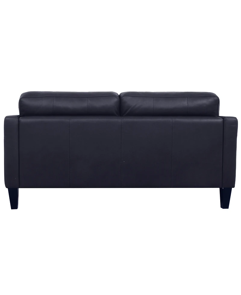 Pezley Leather Loveseat, Created for Macy's