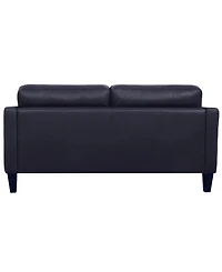 Pezley Leather Loveseat, Created for Macy's