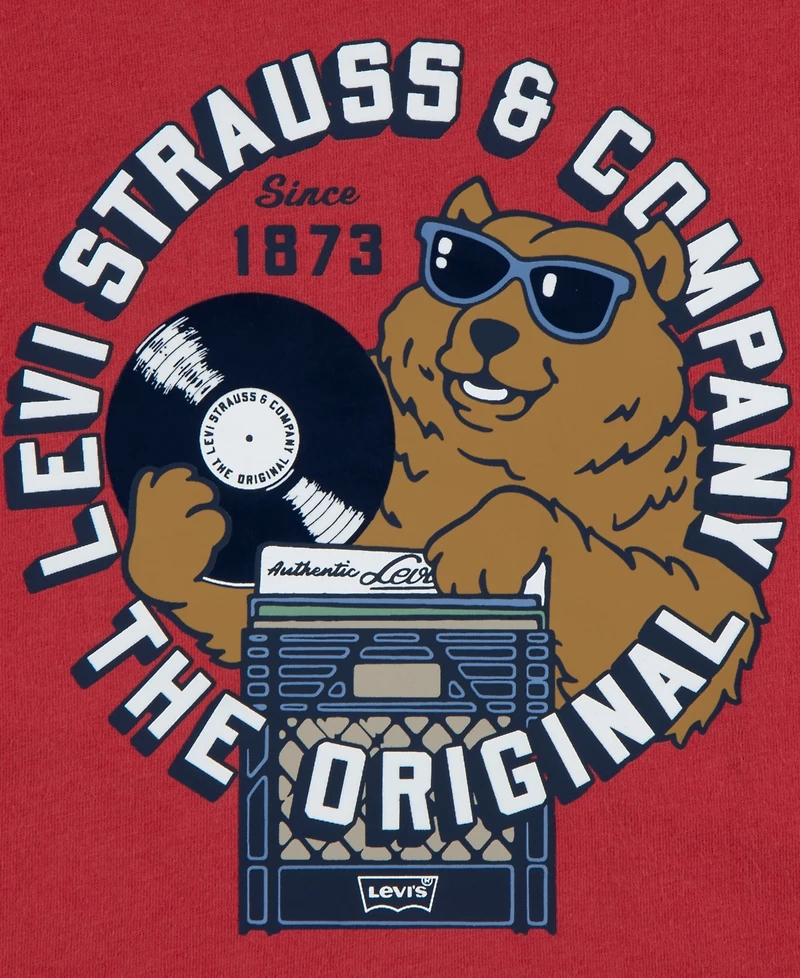 Levi's Boys 4-7 Play That Record Short Sleeve T-Shirt
