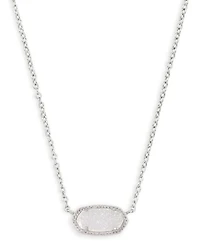 Kendra Scott Elisa Imitation Pearl Silver-Tone Pendant Necklace