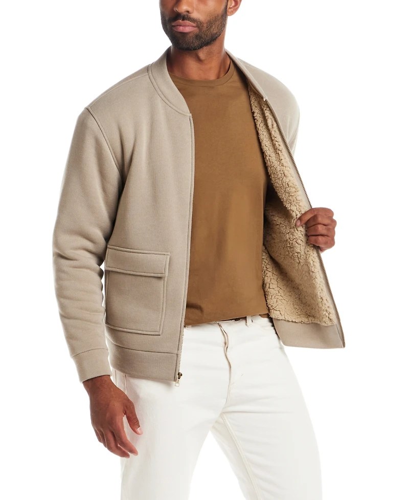 Weatherproof Vintage Men's Sherpa Lined Bomber Jacket