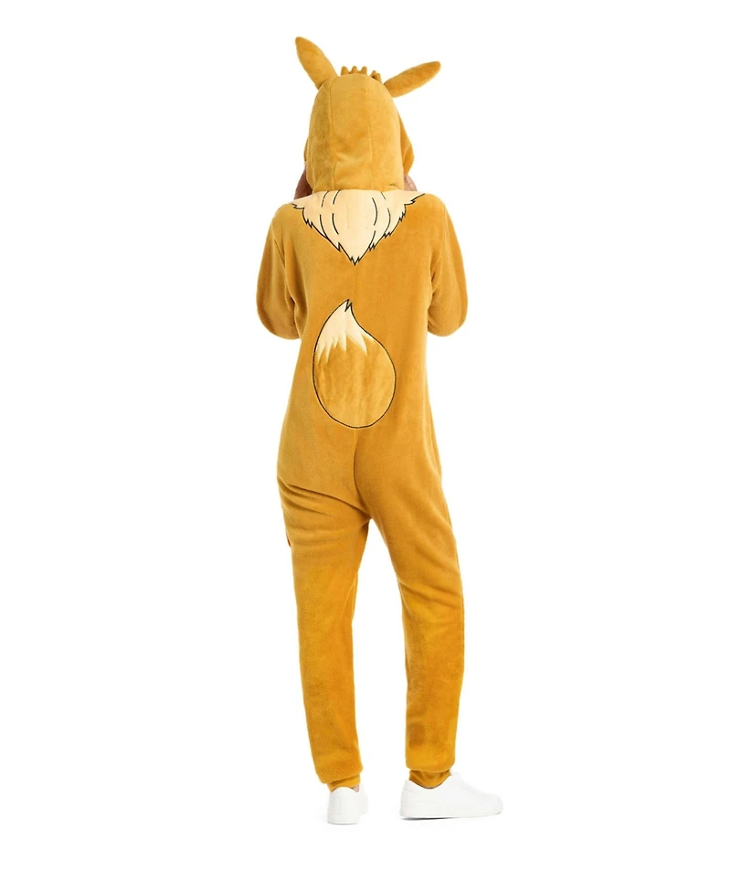 OppoSuits Men's Official Eevee Union Suit - Pokemon Body for Adults Brown