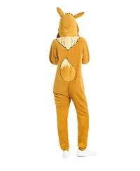 OppoSuits Men's Official Eevee Union Suit - Pokemon Body for Adults Brown