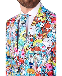 OppoSuits Men's Suit - Official SpongeBob Nickelodeon Clothing Multicolor