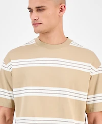 Hugo Boss Men's Nolisto Short-Sleeve Striped Crewneck T-Shirt