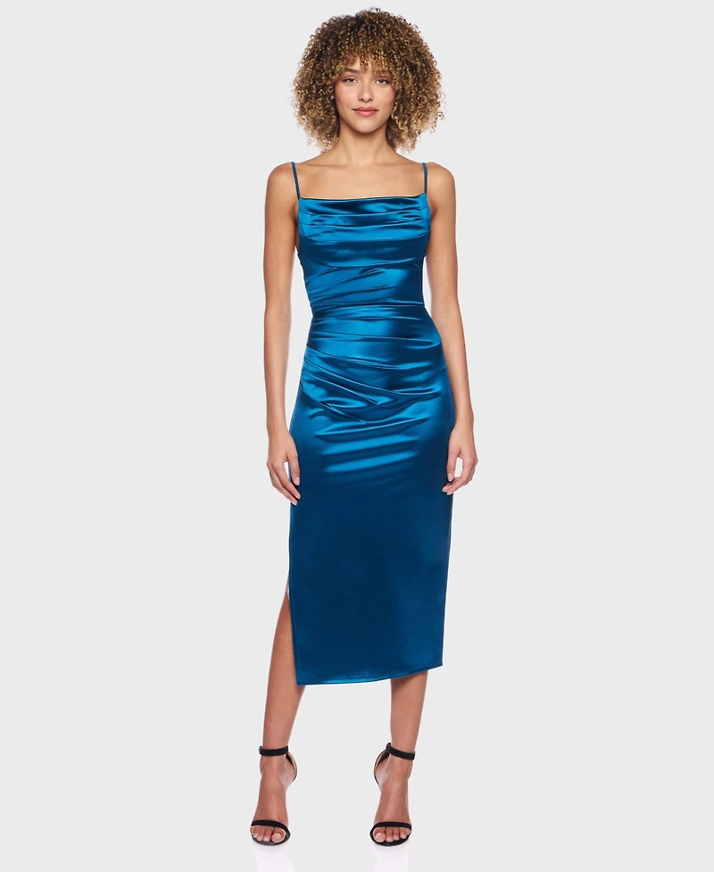 B Darlin Juniors' Strapped Cowl Neck Dress