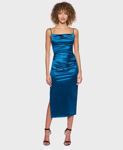 B Darlin Juniors' Strapped Cowl Neck Dress