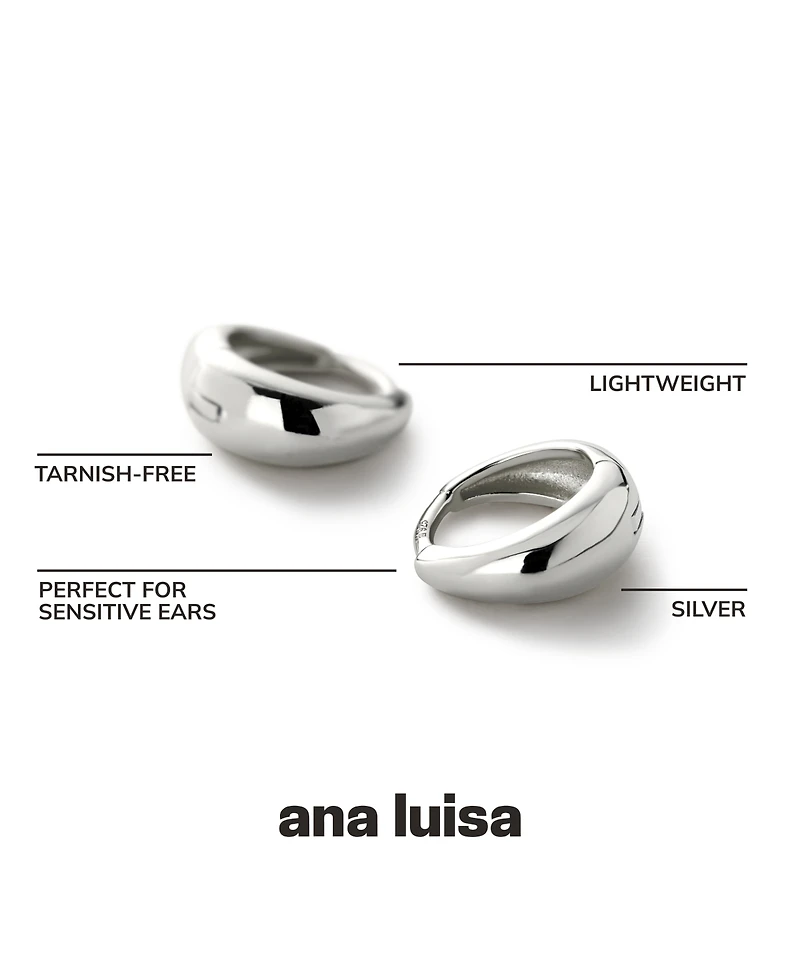Ana Luisa Bold Huggie Hoops - Nate Silver