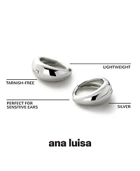 Ana Luisa Bold Huggie Hoops - Nate Silver