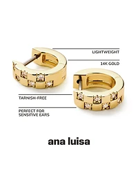 Ana Luisa Gold Huggie Earrings - Eden Mini