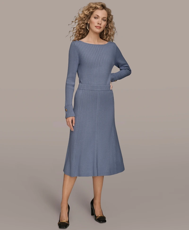 Donna Karan New York Women's Seaming Sweater Skirt
