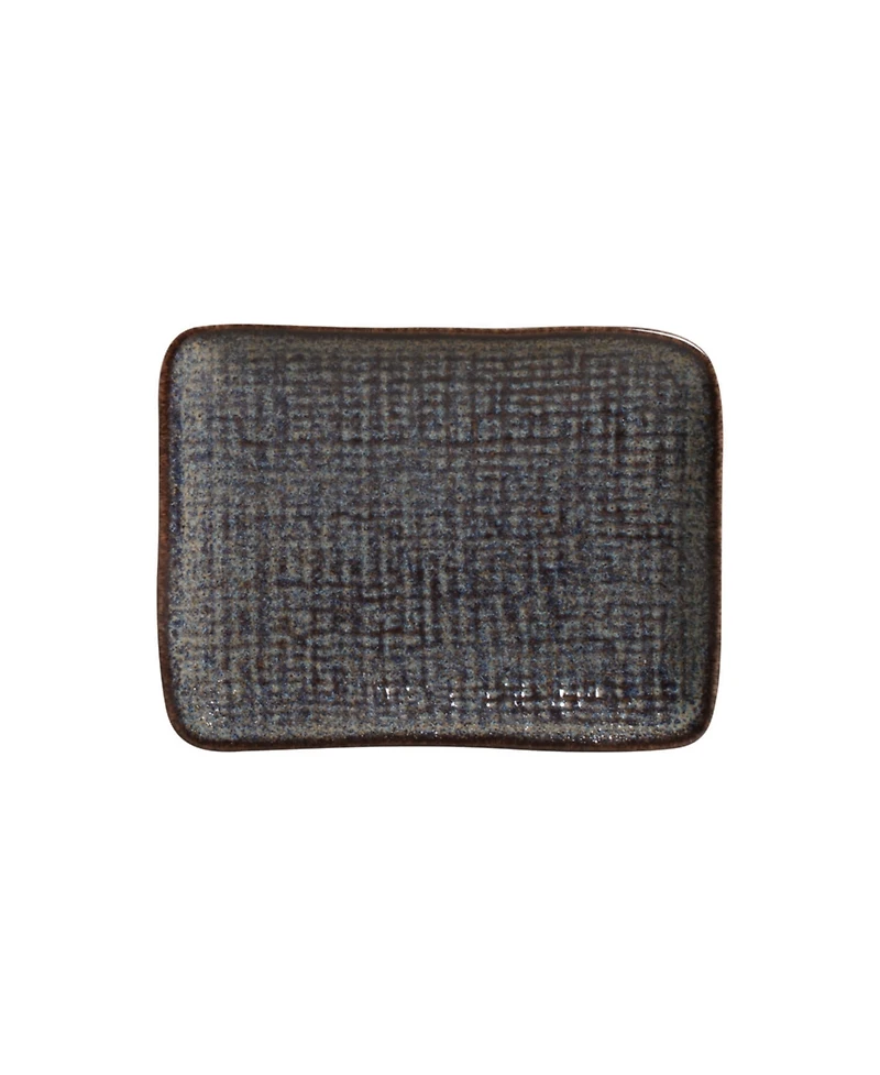 Porto Brasil 7" Stoneware Rectangular Juta Platters, Set of 4