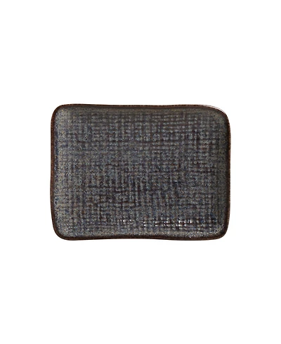 Porto Brasil 7" Stoneware Rectangular Juta Platters, Set of 4