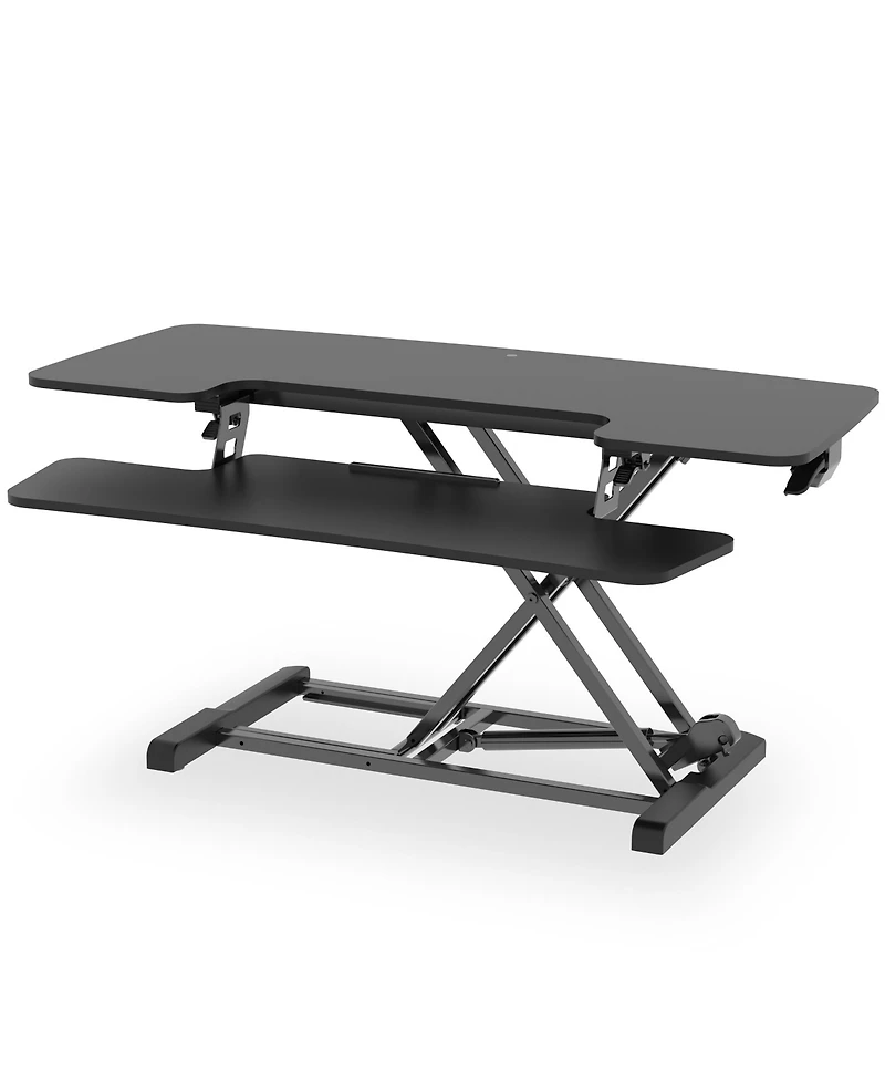 FlexiSpot M7 Series 40"W Manual Adjustable Standing Desk Converter, Black