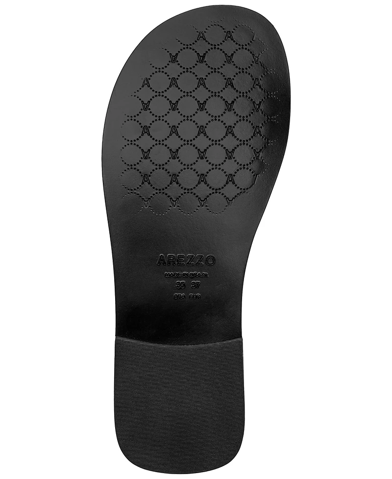 Arezzo Women's Freya Buckle Flat Sandals