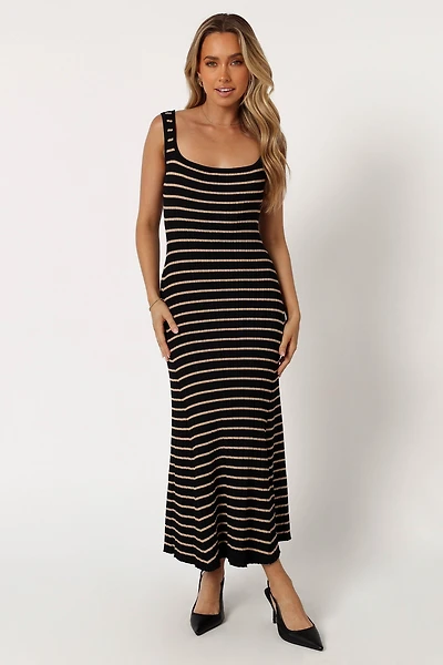 Petal and Pup Women's Henry Striped Midi Dress