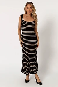 Petal and Pup Women's Henry Striped Midi Dress