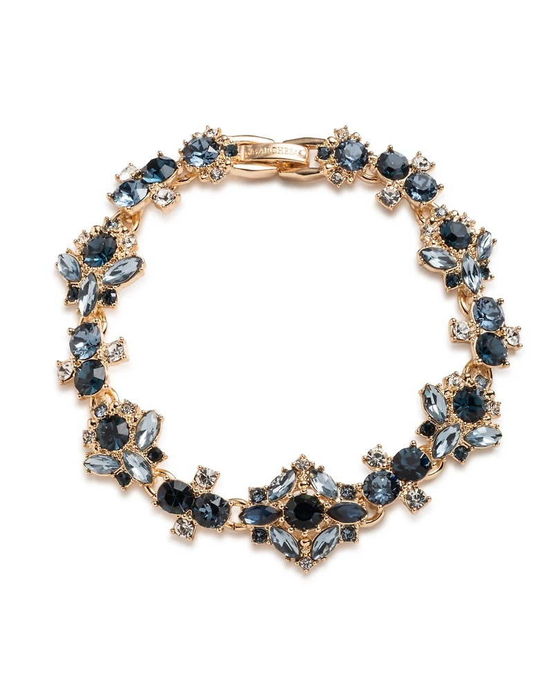 Marchesa Swarovski, Epoxy and Glass Stones Montana Dramatic Flex Bracelet (also Emerald)