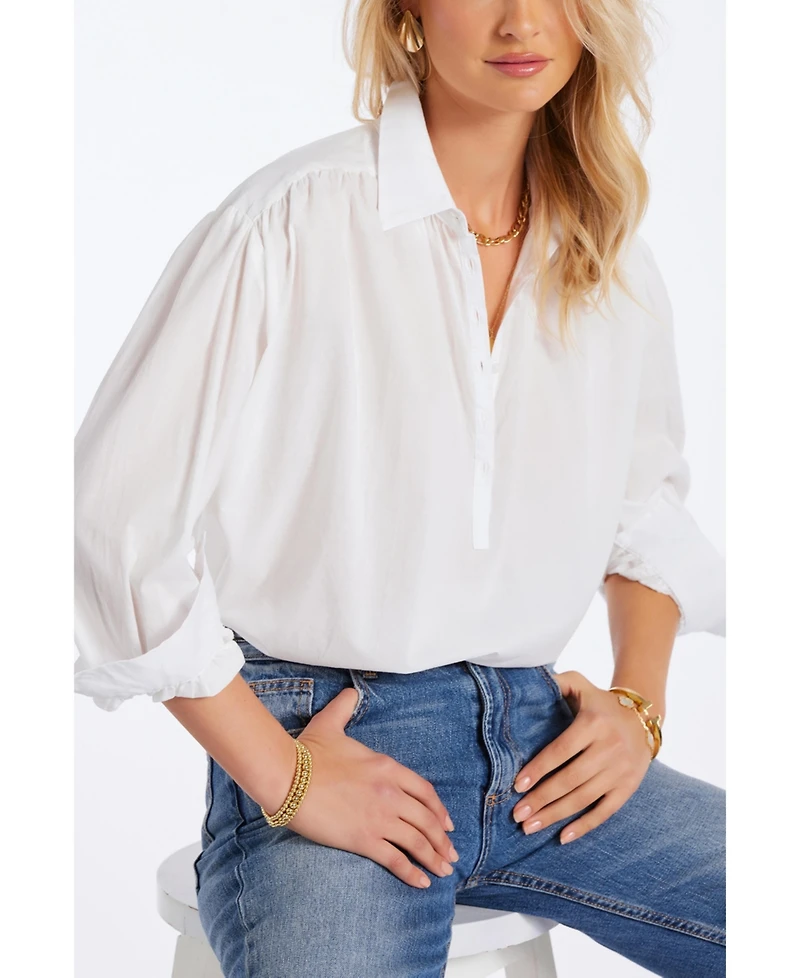 Bishop + Young Women's Boho Voile Blouse