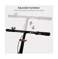 Artudatech Foldable Kids Scooter with 12 Inch Shock-Absorbing Tires, Adjustable Height & Dual Brakes for Ages 7-12