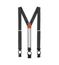 Trafalgar Men's Davy Bones the Dancing Skeleton Silk Button End Suspenders