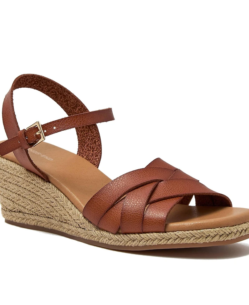 Lands' End Women's Espadrille Wedge Sandals