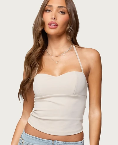 Edikted Women's Jesika Sweetheart Halter Top