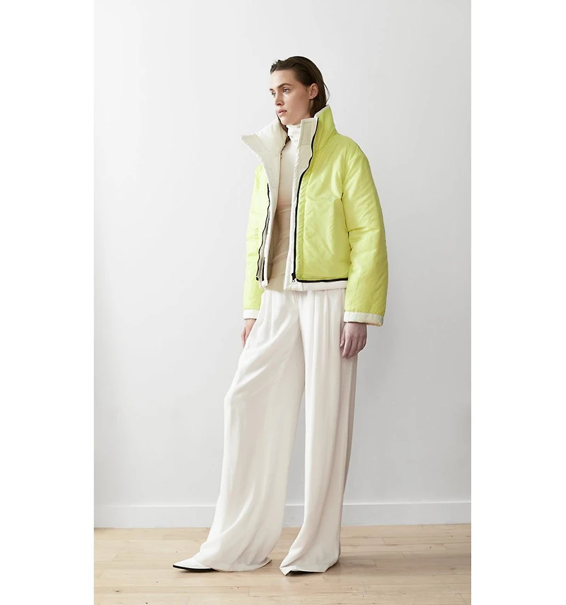 Caalo Women's Reversible Cropped Sustainable Down Coat