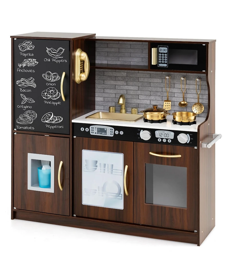 Sugift Toddler Pretend Play Kitchen for Boys and Girls 3-6 Years Old