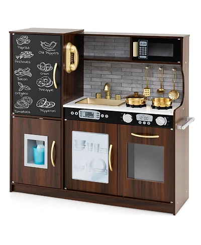 Sugift Toddler Pretend Play Kitchen for Boys and Girls 3-6 Years Old