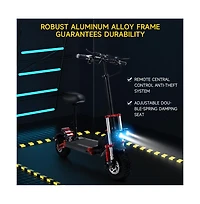 Artudatech 2000W 21ah off-road alloy electric scooter for adult,With large display screen, Dual drive 12" tires