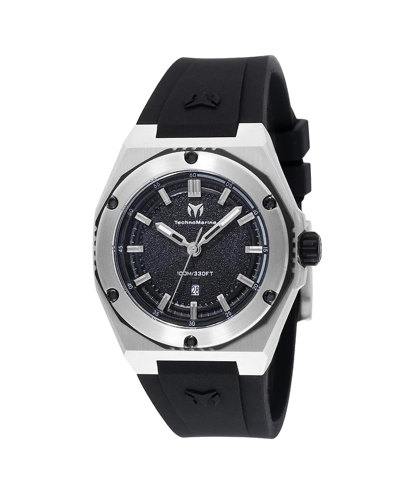 Technomarine Women's Tm-416050 Coral Quartz Black Dial Watch