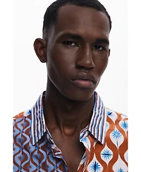 Desigual Men's Short-sleeve shirt with suns