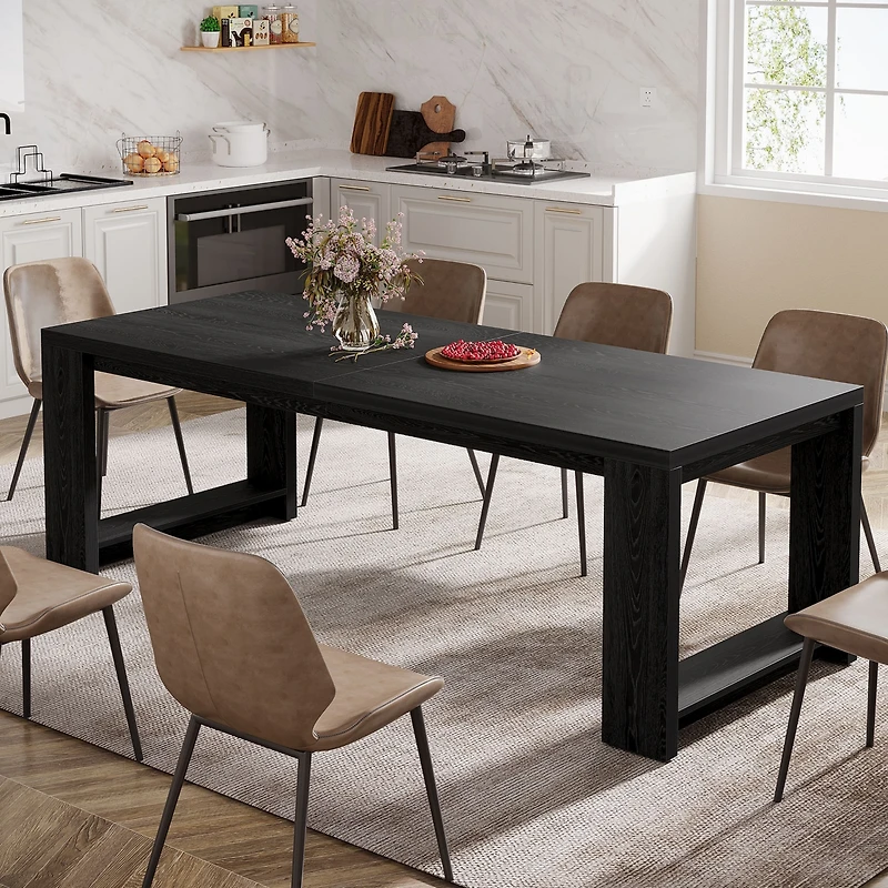 Tribesigns 86.61-Inch Dining Table for 6-8