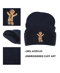 Shrek Men's Gingy Embroidery Acrylic Knit Standard Cuff Beanie