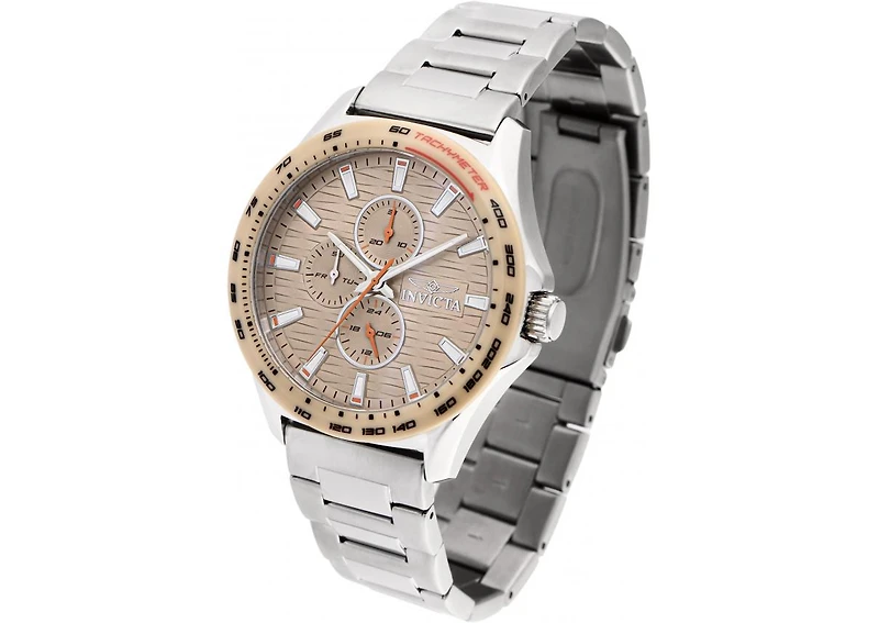 Invicta Men's 47552 Invicta Racing Quartz Chronograph Desert Sand Dial Watch