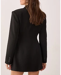 Nasty Gal Women's Shoulder Pad Blazer Dress