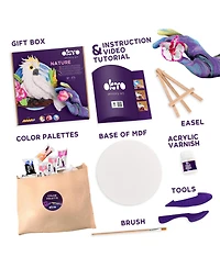 Okto Air-Dry Clay 3D Painting Kit – 3D Cockatoo (11.4 x 11.4 in)