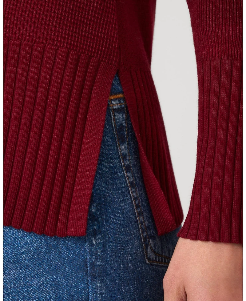Cable & Gauge Women's Minimalist Midweight Tunic Sweater
